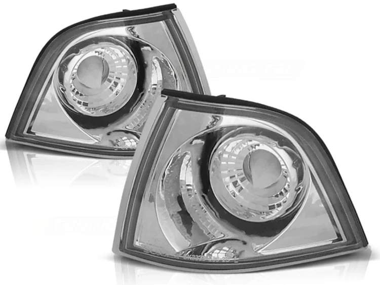 KIERUNKOWSKAZY MIGACZE PRZEDNIE CHROME BMW 3 SERII E36 12.90-09.99