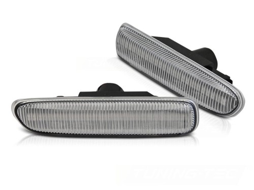 KIERUNKOWSKAZY BOCZNE CHROME LED SEQ BMW SERII 3 E46