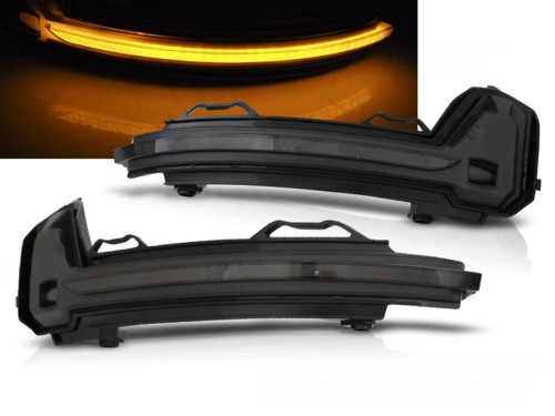 KIERUNKOWSKAZY BOCZNE SMOKE LED SEQ VW TIGUAN II 15-20