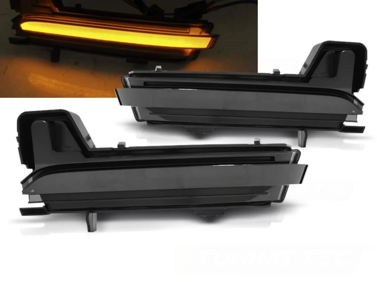 KIERUNKOWSKAZY BOCZNE SMOKE LED SEQ SKODA KODIAQ 16+ KAROQ 17+