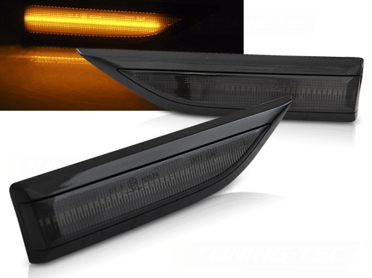 KIERUNKOWSKAZY BOCZNE BLACK SMOKE LED SEQ VW T6 15-19