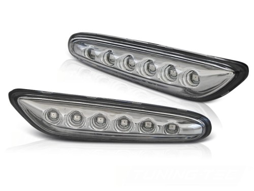 KIERUNKOWSKAZY BOCZNE CHROME LED BMW SERII 1 3 5 E46 / E60 / E87 / E90