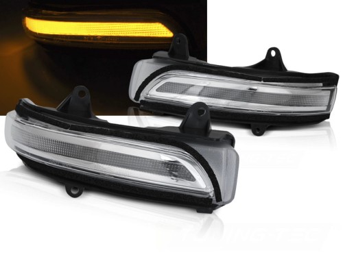 KIERUNKOWSKAZY BOCZNE WHITE LED SEQ TOYOTA LAN CRUISER 150 09+