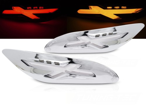 KIERUNKOWSKAZY DIODOWE TYLNE DO VESPA SPRINT / PRIMAVERA 150CC CHROME
