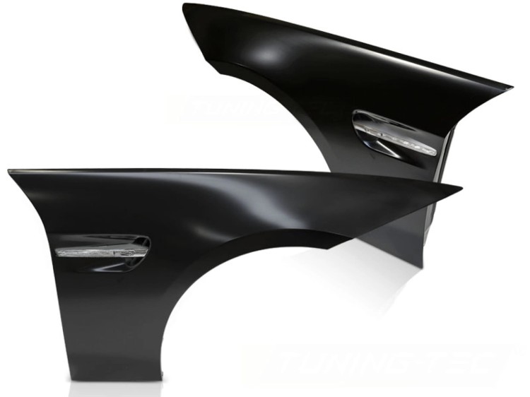 BŁOTNIKI PRZEDNIE LED BMW SERII 3 E90 E91 05-11 M3 LOOK