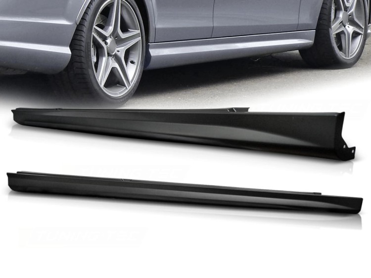 PROGI NAKŁADKI NA PROGI MERCEDES C KLASA W204 07-14 C63 AMG