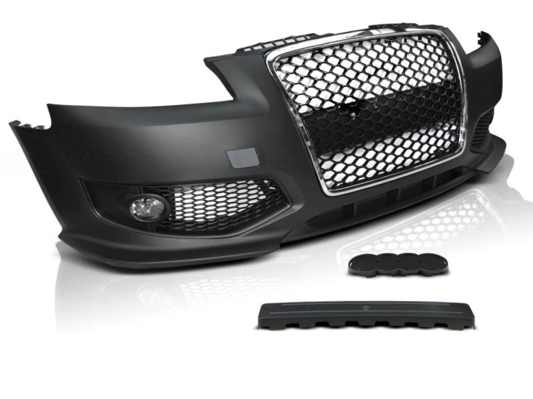 ZDERZAK PRZEDNI CHROME BLACK AUDI A3 06.05-04.08 RS3