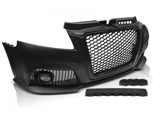 ZDERZAK PRZEDNI BLACK RS3 LOOK AUDI A3 08-12