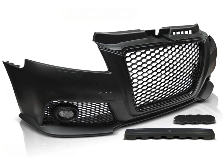 ZDERZAK PRZEDNI BLACK RS3 LOOK AUDI A3 08-12