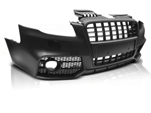ZDERZAK PRZEDNI RS4 LOOK BLACK AUDI A4 04-08