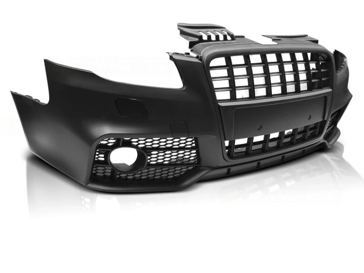 ZDERZAK PRZEDNI RS4 LOOK BLACK AUDI A4 04-08