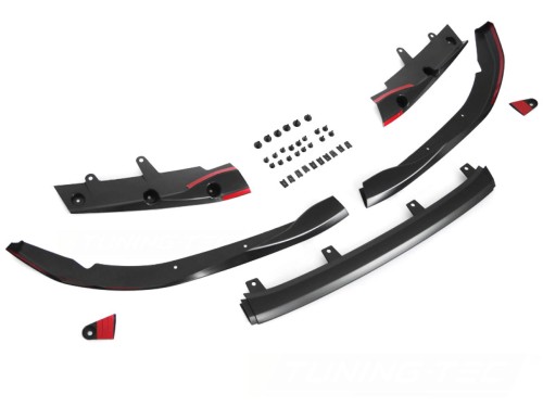 DOKŁADKA PRZEDNIEGO ZDERZAKA PERFORMANCE BLACK BMW SERII 4 G22 G23 20+