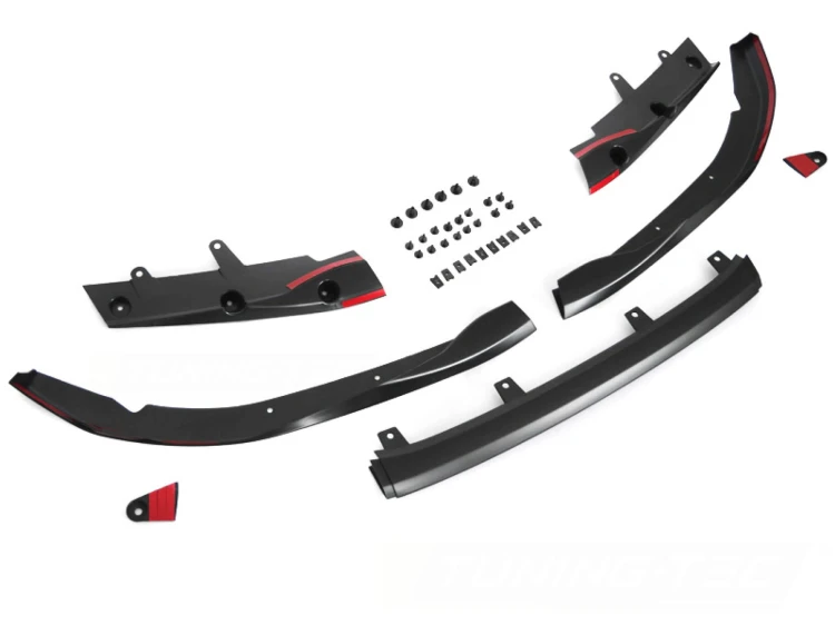 DOKŁADKA PRZEDNIEGO ZDERZAKA PERFORMANCE BLACK BMW SERII 4 G22 G23 20+