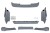 ZESTAW BODY KIT AERODYNAMICZNY PASUJĄCY DO BMW X5 E70 (2007-2011)