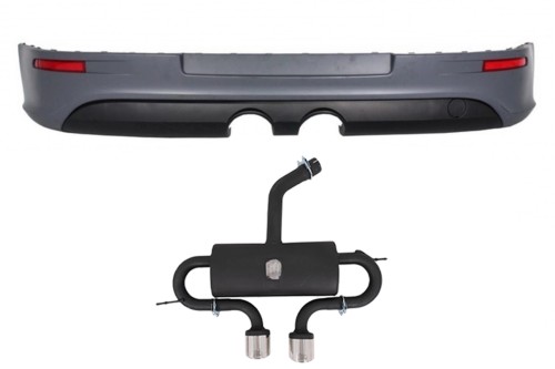 DYFUZOR DOKŁADKA ZDERZAKA WYDECH VW GOLF 5 V (2003-2007) R32 DESIGN