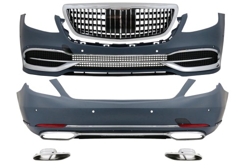 BODY KIT ZDERZAK PRZEDNI TYLNY MERCEDES S KLASA W222 FACELIFT 17-20 MAYBACH