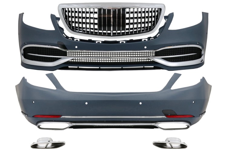 BODY KIT ZDERZAK PRZEDNI TYLNY MERCEDES S KLASA W222 FACELIFT 17-20 MAYBACH