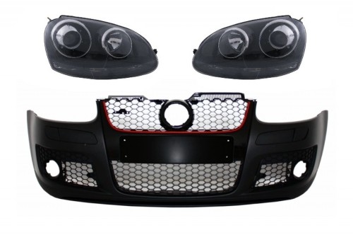 ZDERZAK PRZEDNI LAMPY PRZEDNIE VW GOLF 5 V MK5 03-07 JETTA 05-10 GTI DESIGN