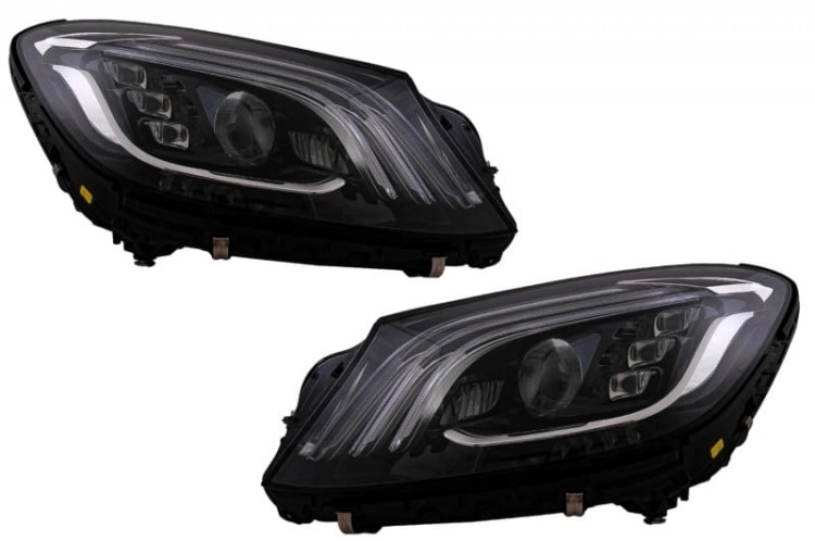 BODY KIT ZDERZAK PRZEDNI LAMPY GRILL MERCEDES S W222 MAYBACH FACELIFT LOOK