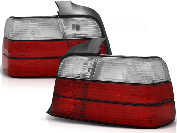 LAMPY TYLNE RED WHITE BMW SERII 3 E36 12.90-08.99 SEDAN