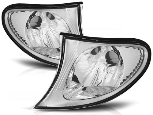 KIERUNKOWSKAZY MIGACZE PRZEDNIE CHROME RAND BMW 3 SERII E46 09.01-03.05