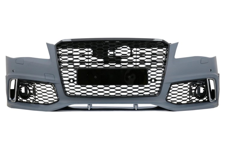 ZDERZAK PRZEDNI GRILL PLASTER MIODU AUDI A8 D4 4H (2010-2013) RS DESIGN