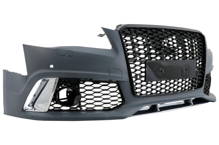 ZDERZAK PRZEDNI GRILL PLASTER MIODU AUDI A8 D4 4H (2010-2013) RS DESIGN