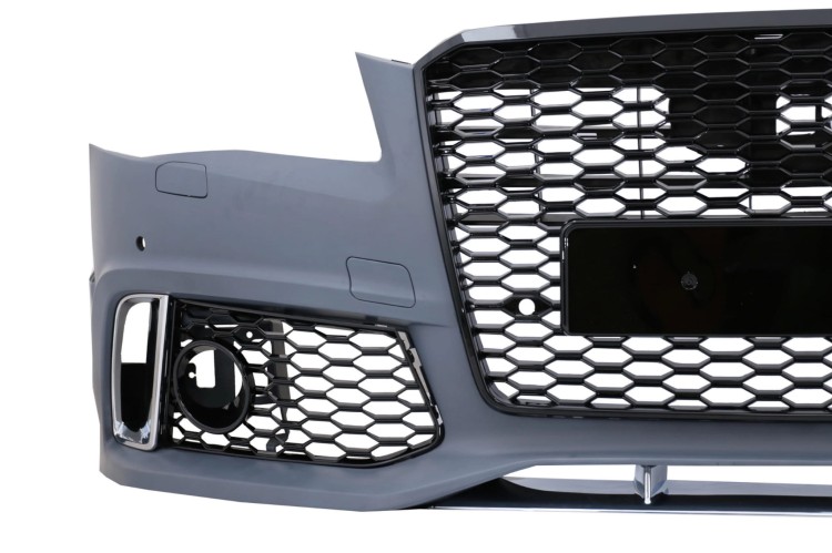 ZDERZAK PRZEDNI GRILL PLASTER MIODU AUDI A8 D4 4H (2010-2013) RS DESIGN