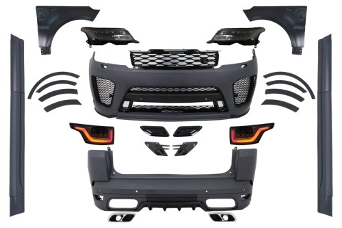 BODY KIT ZDERZAK PRZEDNI TYLNY RANGE ROVER SPORT L494 (13-17) 2019 SVR LOOK