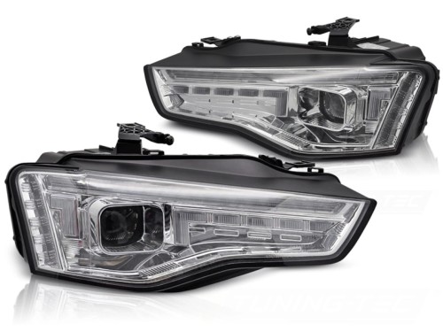 LAMPY PRZEDNIE REFLEKTORY XEONON LED CHROME SEQ AUDI A5 11-16