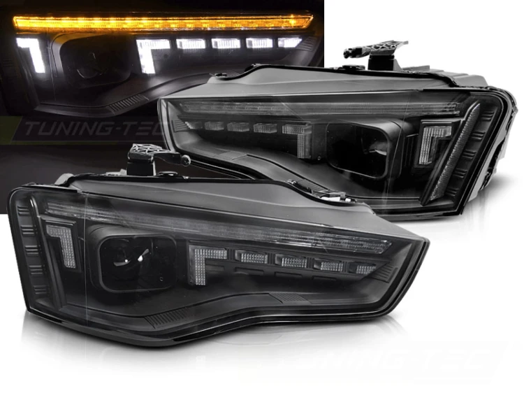 LAMPY PRZEDNIE REFLEKTORY LED BLACK SEQ AUDI A5 11-16 XENON