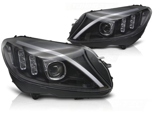 LAMPY PRZEDNIE REFLEKTORY LED BLACK MERCEDES C KLASA W205 14-18