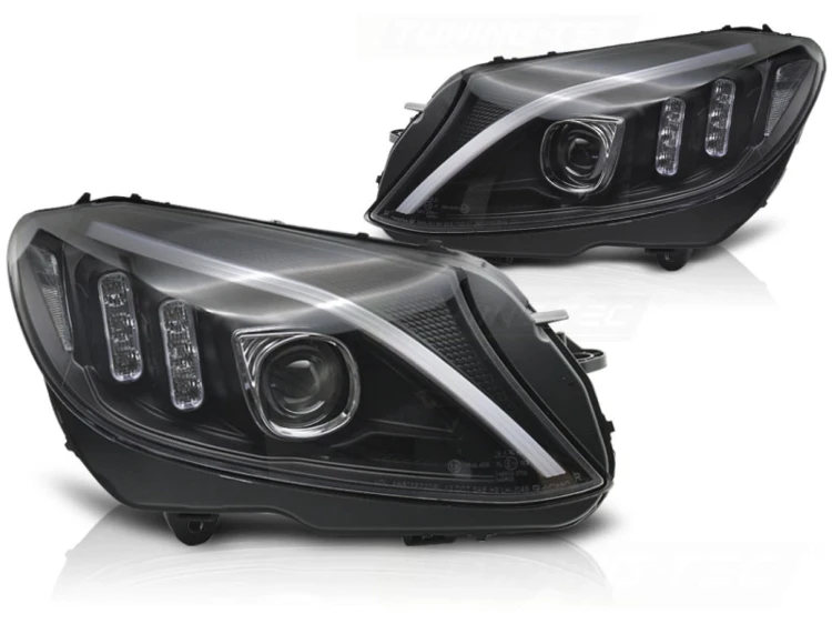 LAMPY PRZEDNIE REFLEKTORY LED BLACK MERCEDES C KLASA W205 14-18