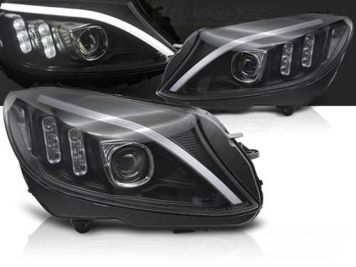 LAMPY PRZEDNIE REFLEKTORY LED BLACK MERCEDES C KLASA W205 14-18