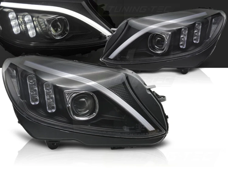LAMPY PRZEDNIE REFLEKTORY LED BLACK MERCEDES C KLASA W205 14-18