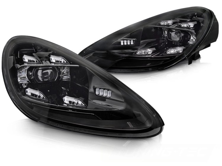 LAMPY PRZEDNIE REFLEKTORY DRL BLACK PORSCHE CAYENNE 10-15 FULL LED