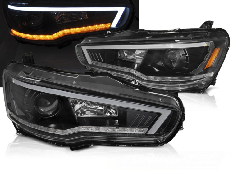 LAMPY PRZEDNIE REFLEKTORY MITSUBISHI LANCER 8 08-16 LED