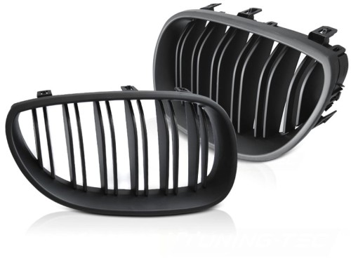 NERKI GRILL ATRAPA MATT BLACK BMW SERII 5 E60 / E61 03-10