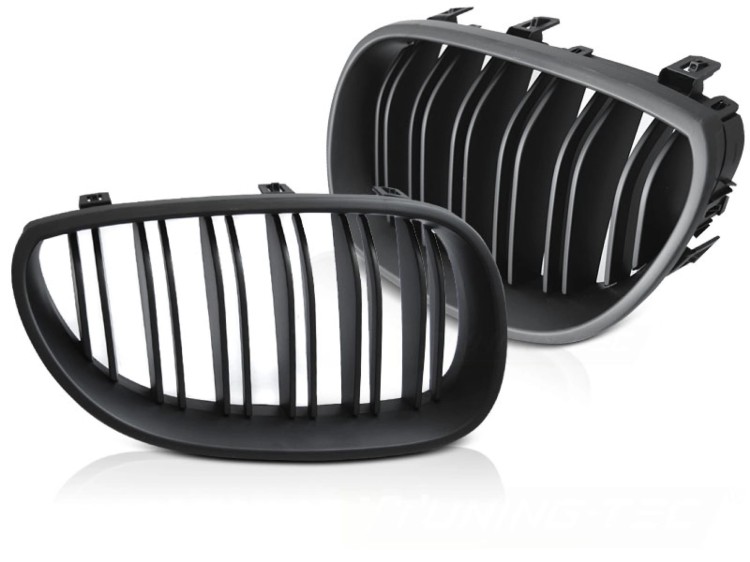 NERKI GRILL ATRAPA MATT BLACK BMW SERII 5 E60 / E61 03-10
