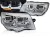 LAMPY PRZEDNIE REFLEKTORY CHROME DRL SEQ LED VW T6.1 20+