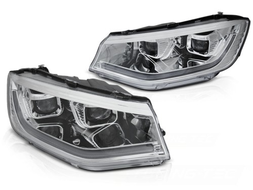LAMPY PRZEDNIE REFLEKTORY DRL SEQ LED VW CADDY 20+