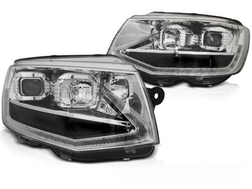 ZDERZAK PRZEDNI CHROME DRL SEQ VW T6 15-19 LED