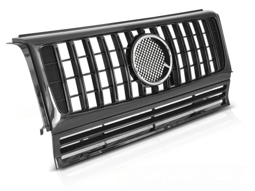 GRILLA ATRAPA GLOSSY BLACK MERCEDES G KLASA W463 90-12 PANAMERICANA