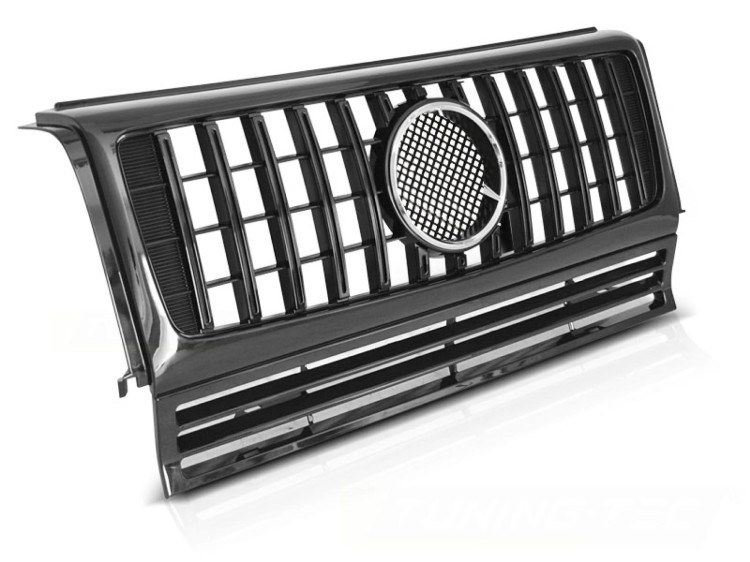 GRILLA ATRAPA GLOSSY BLACK MERCEDES G KLASA W463 90-12 PANAMERICANA