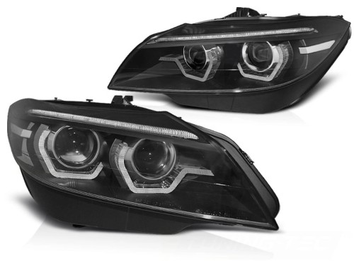 LAMPY PRZEDNIE REFLEKTORY XENON LED DRL BLACK SEQ BMW Z4 E89 09-13