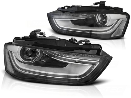 LAMPY PRZEDNIE REFLEKTORY BLACK AUDI A4 B8 12-15 LED