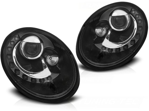 LAMPY PRZEDNIE REFLEKTORY BLACK VW NEW BEETLE 06-12 LED