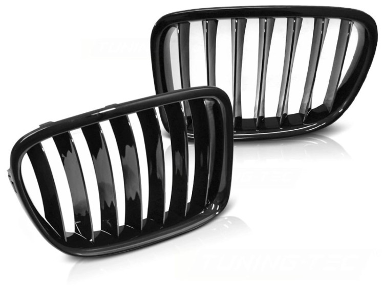 NERKI GRILL ATRAPA CZARNY POŁYSK BMW X1 E84 LCI 12-14