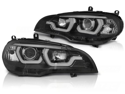 LAMPY PRZEDNIE REFLEKTORY BLACK BMW X5 E70 07-13 LED