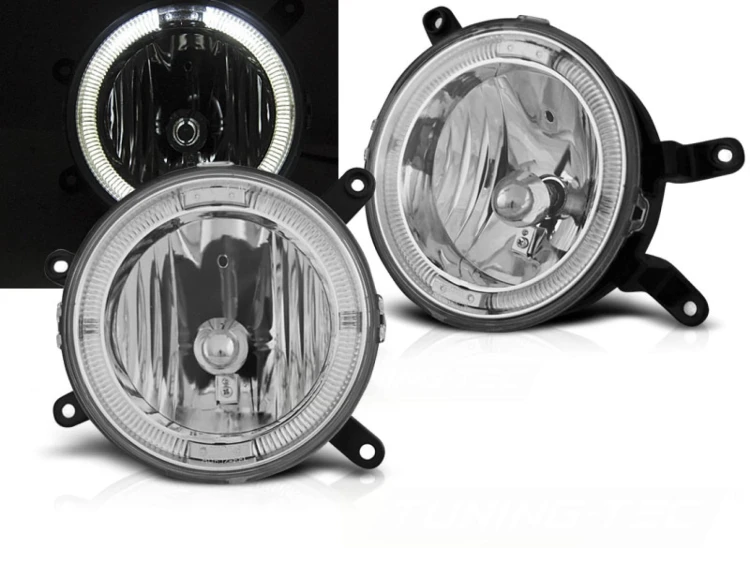 LAMPY PRZEDNIE REFLEKTORY FORD MUSTANG 04-09 ANGEL EYES CHROME